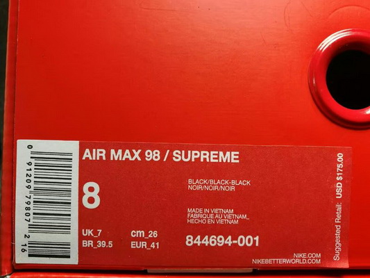 Super Max Nike Air Max 98∕SUPREME Men--005